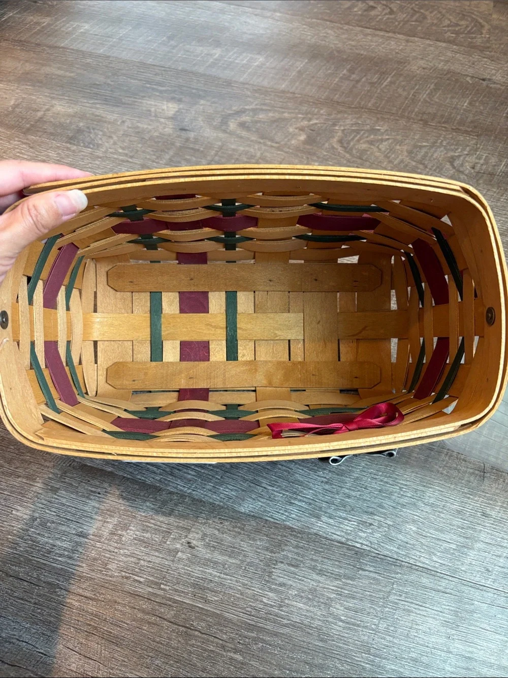 Longaberger 2008 Christmas Wrap It Up Basket Christmas w/ Protector